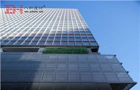 菲律賓馬尼拉市中心大廈外墻金屬沖孔板2