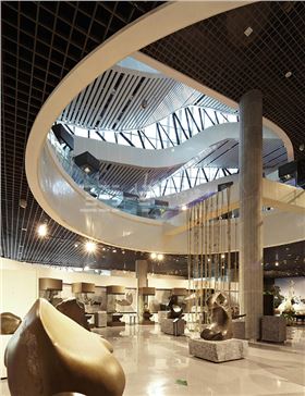 柳州奇石展覽館-鋁單板、條形鋁天花板、鋁格柵吊頂5