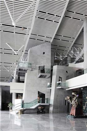 柳州奇石展覽館-鋁單板、條形鋁天花板、鋁格柵吊頂3