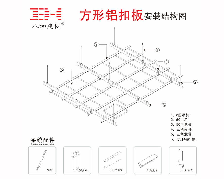 方形鋁扣板施工工藝 方形鋁扣板施工工藝