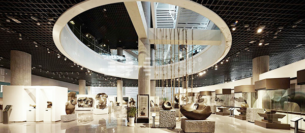 柳州奇石展覽館-鋁單板、條形鋁天花板、鋁格柵吊頂4